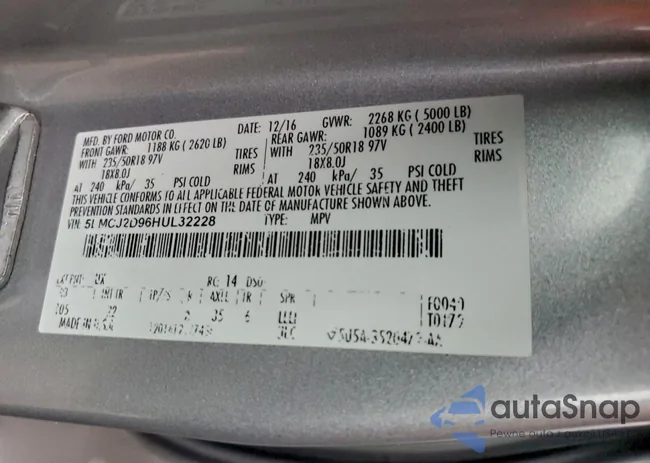 5LMCJ2D96HUL32228: 97346855