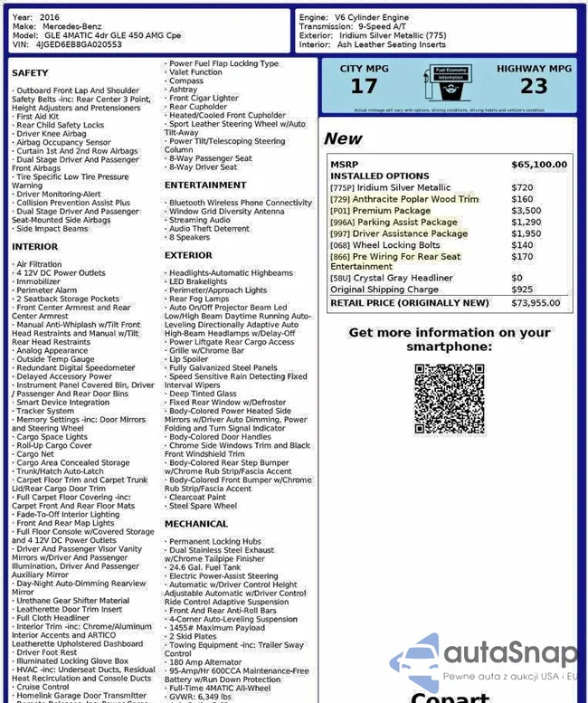 4JGED6EB8GA020553: 97347435