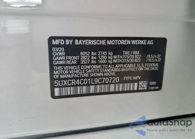 5UXCR4C01L9C70720: 97943095