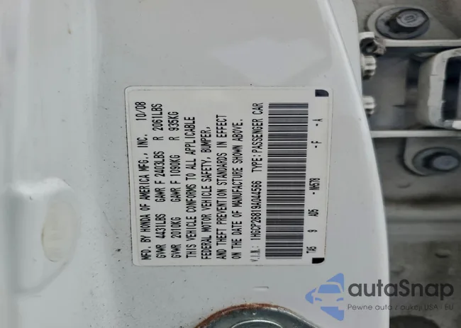 1HGCP26819A044566: 94796035