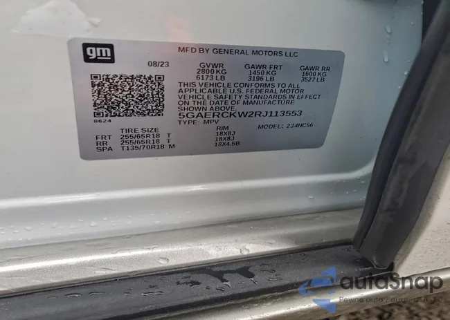 5GAERCKW2RJ113553: 97390745