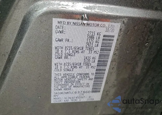 5N1DR2AM7LC637860: 97292495