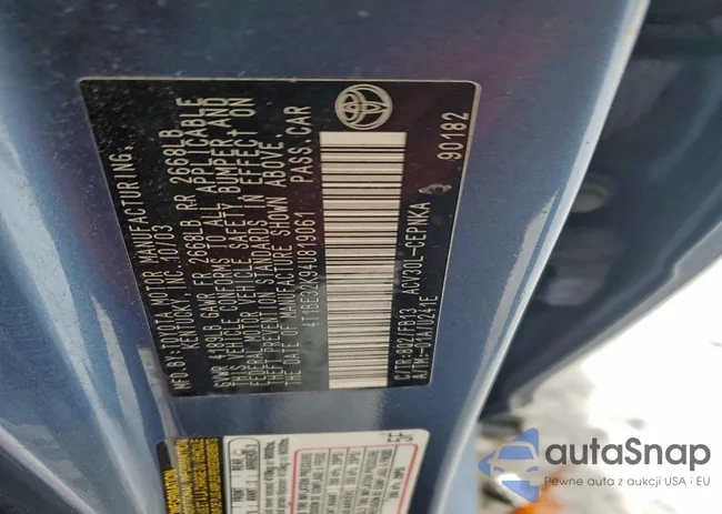 4T1BE32K94U819061: 97703005