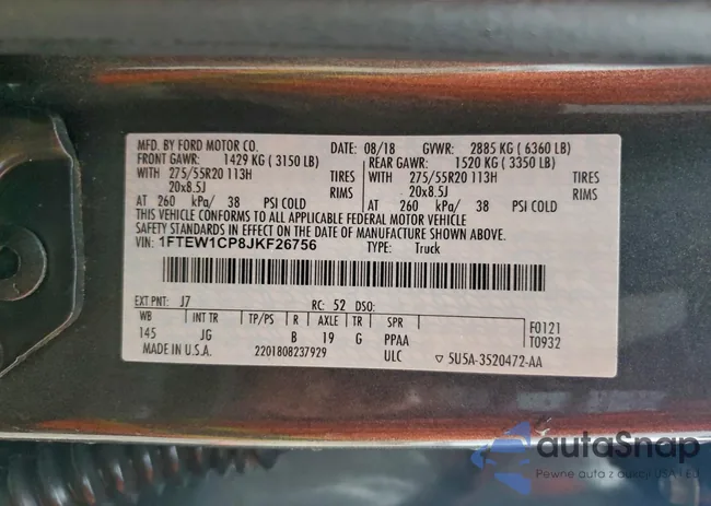 1FTEW1CP8JKF26756: 96962975