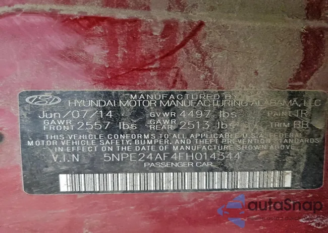 5NPE24AF4FH014344: 97299645