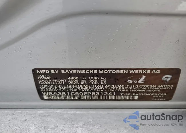 WBA3B1C59FP831241: 94524005