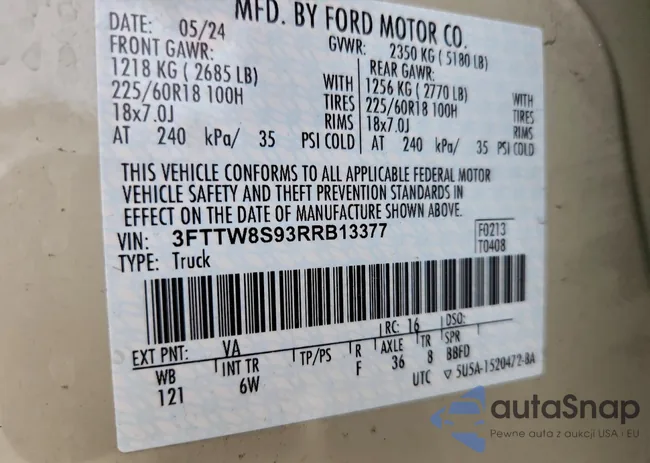 3FTTW8S93RRB13377: 95494965