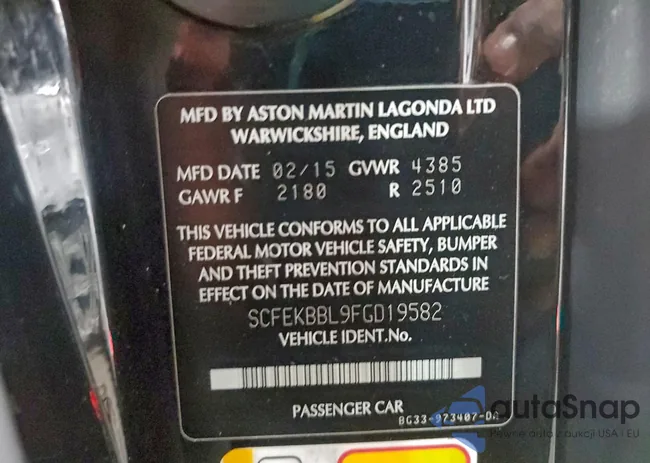 SCFEKBBL9FGD19582: 98123355