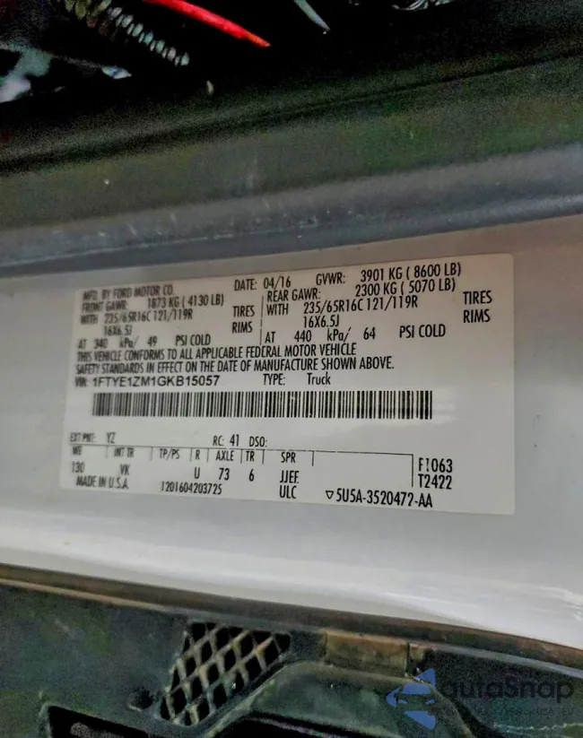 1FTYE1ZM1GKB15057: 96015305