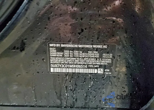 5UXTY3C01M9H06514: 96733115