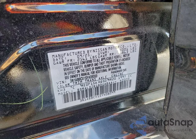 3N1AB8CV1SY408099: 94957685