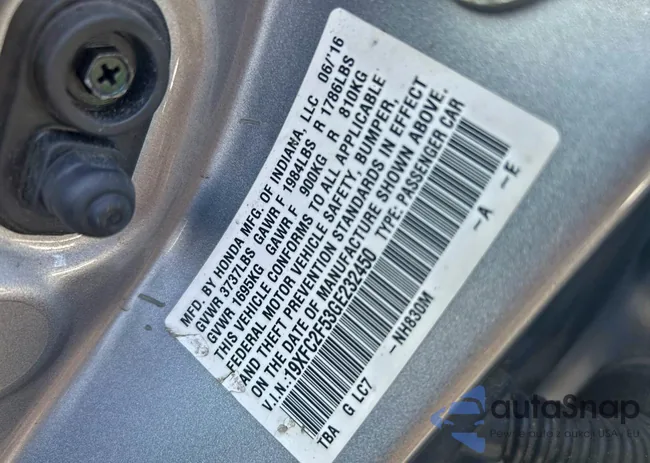 19XFC2F53GE232450: 96624385