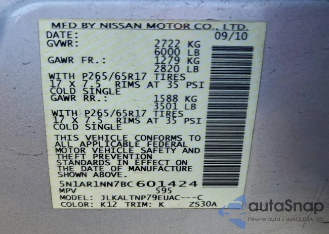 5N1AR1NN7BC601424: 98596115