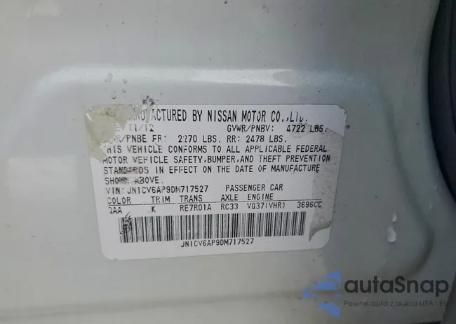 JN1CV6AP9DM717527: 95125535