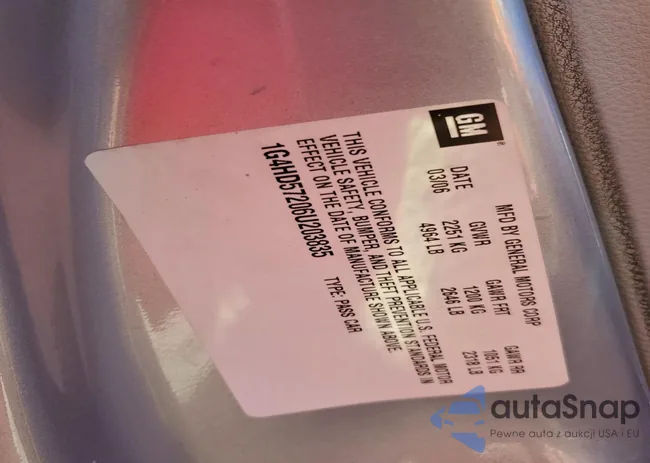 1G4HD57206U203835: 95539105