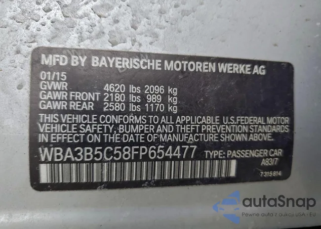 WBA3B5C58FP654477: 98203725