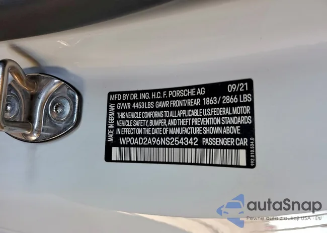 WP0AD2A96NS254342: 96134335