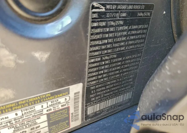 SADCJ2GX9JA293048: 96076625