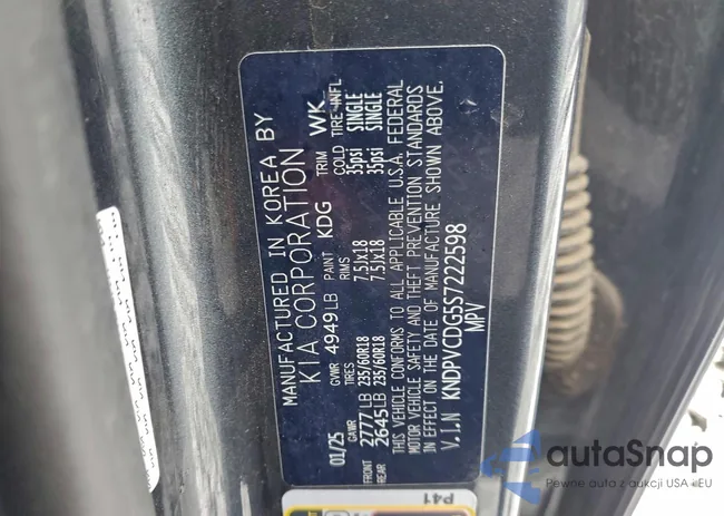 KNDPVCDG5S7222598: 95162425