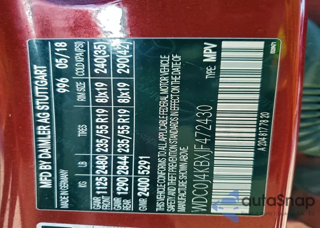 WDC0J4KBXJF472430: 97739385