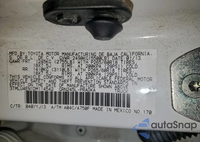 3TMLU4EN1DM114542: 96011865