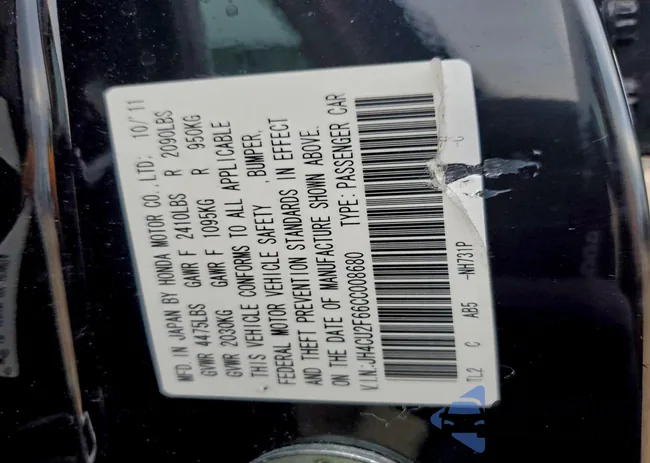 JH4CU2F66CC008680: 94810775