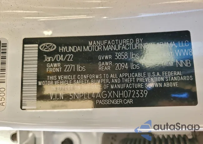 5NPLL4AGXNH072339: 98472665