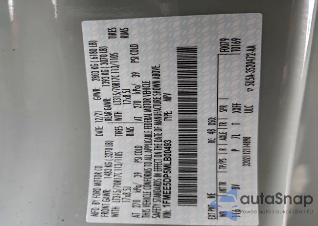 1FMEE5DP5MLB00493: 96213475