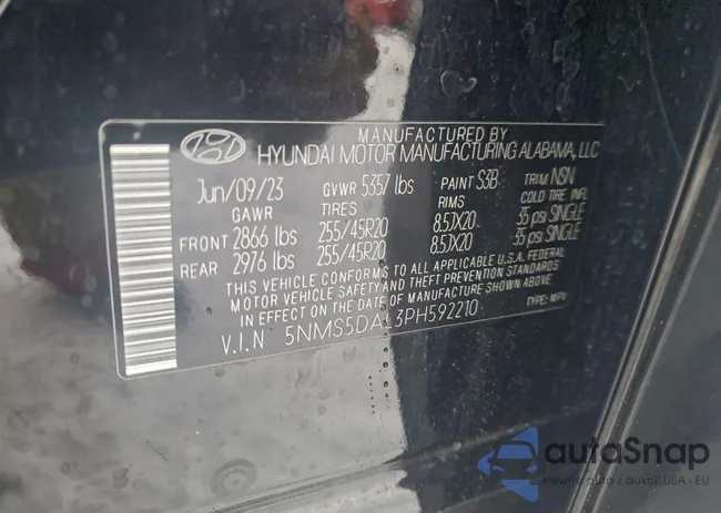 5NMS5DAL3PH592210: 96762865