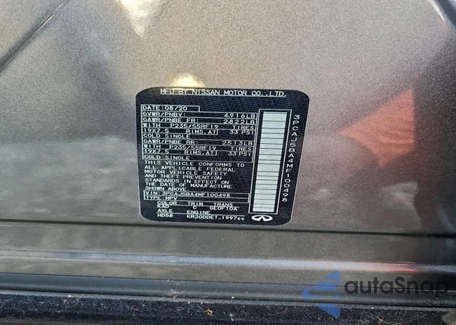 3PCAJ5BA4MF100498: 97566595