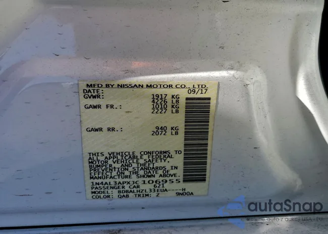 1N4AL3APXJC106955: 74058095