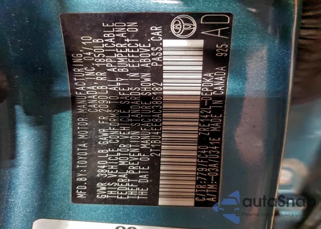 2T1BU4EE8AC386182: 96752845