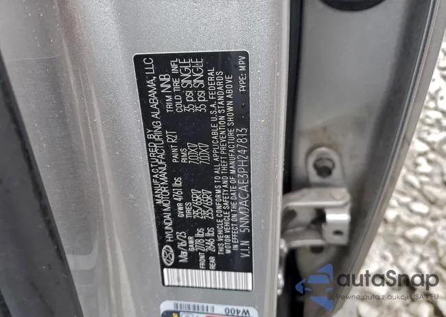 5NMJACAE3PH247813: 97917205