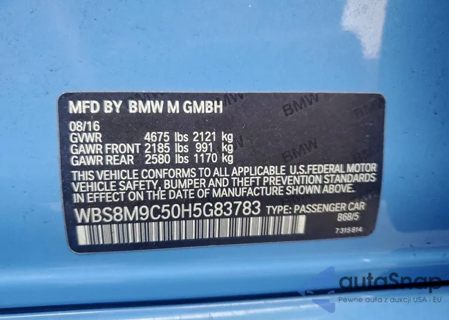 WBS8M9C50H5G83783: 96045745