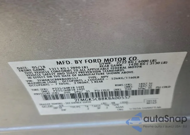 2FMGK5C88KBA00557: 99059375