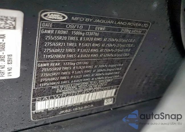 SALWR2RE4KA826916: 99083085