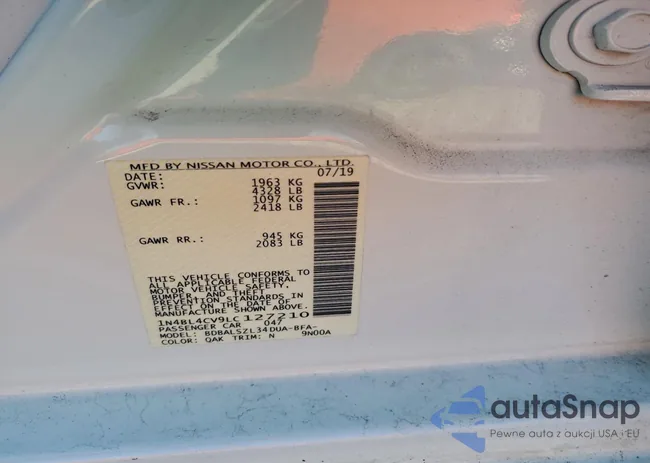 1N4BL4CV9LC127210: 95948515