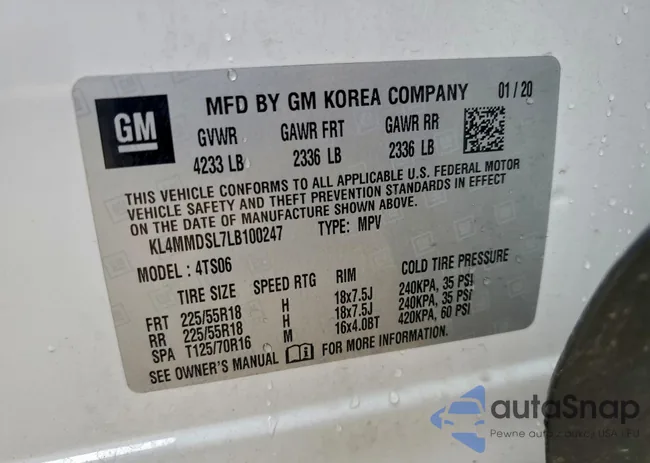 KL4MMDSL7LB100247: 96065545