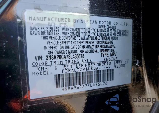 3N8AP6CA7SL435678: 98922695