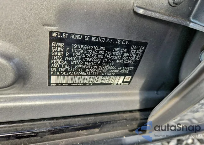 3CZRZ1H74RM762353: 97727095