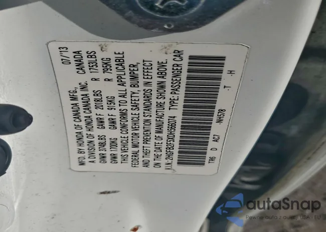 2HGFB2F5XDH566074: 98186255