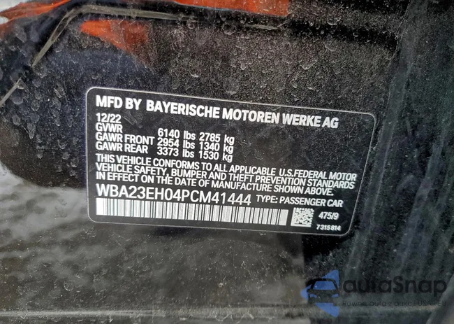 WBA23EH04PCM41444: 96079405
