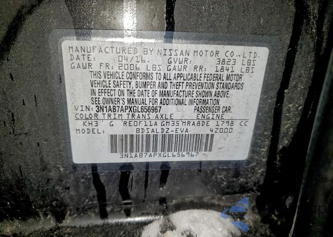 3N1AB7APXGL656967: 94776045