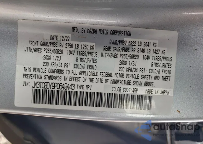 JM3TCBDY9P0649443: 94487775