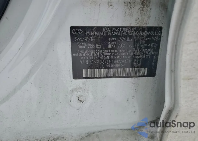 5NPD84LF3JH279451: 95581255