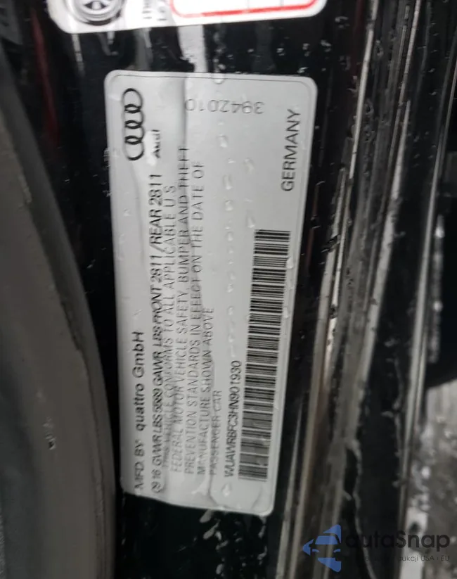 WUAWRBFC3HN901930: 39358364