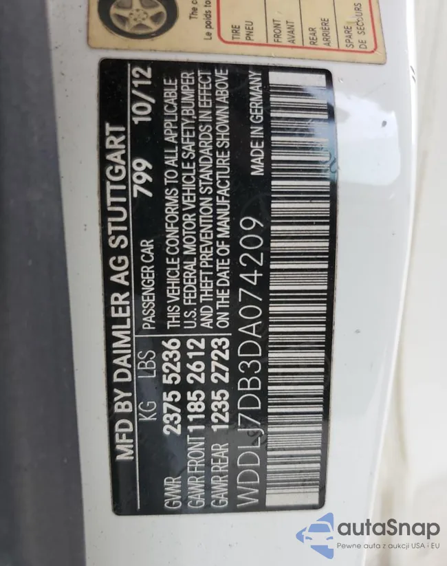 WDDLJ7DB3DA074209: 39575484
