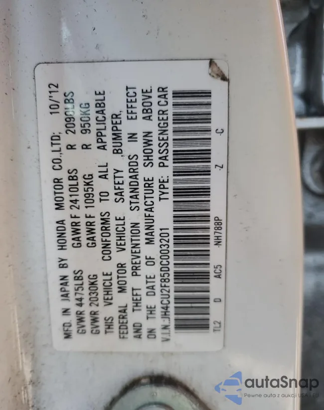 JH4CU2F85DC003201: 36840414