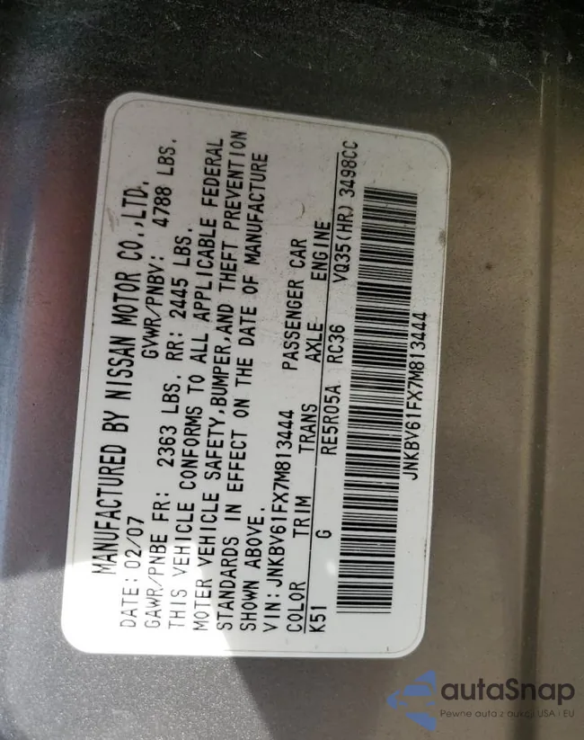 JNKBV61FX7M813444: 39695774