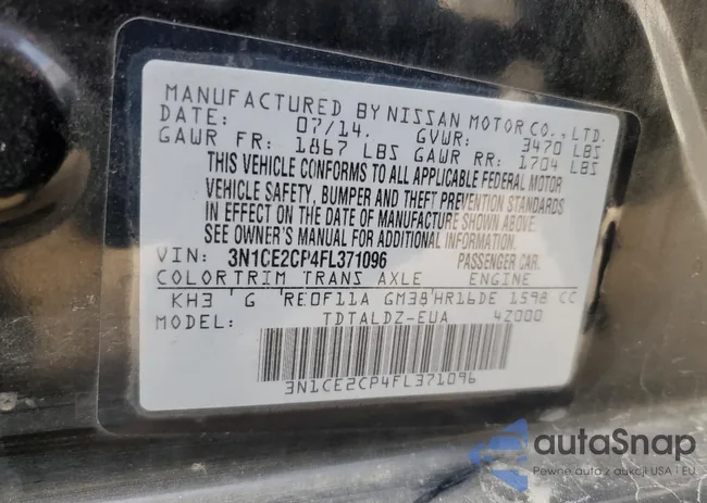 3N1CE2CP4FL371096: 82445063